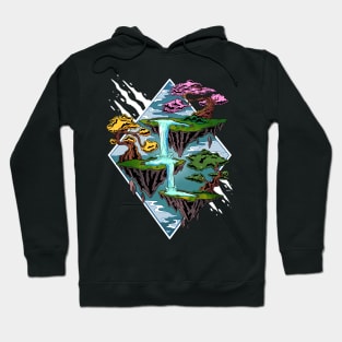 Enchanting Serenity: Floating Isles and Magical Bonsai Trees of Japan Hoodie